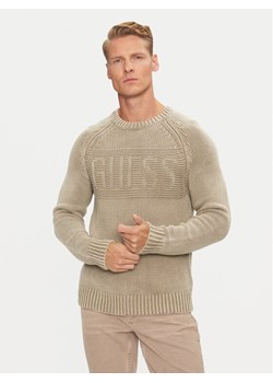 Guess Sweter M4BR10 Z3KC1 Brązowy Regular Fit - id: 0000304234071 - marki Guess - 182750111 Guess Sweter M4BR10 Z3KC1 Brązowy Regular Fit ze sklepu MODIVO w kategorii Swetry męskie - zdjęcie 182750111