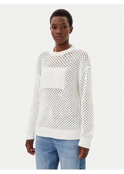 Tommy Jeans Sweter DW0DW20262 Écru Relaxed Fit ze sklepu MODIVO w kategorii Swetry damskie - zdjęcie 182750114