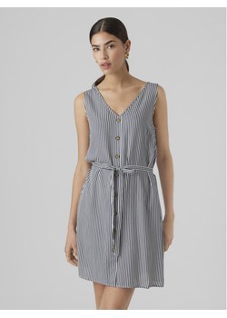 Vero Moda Sukienka letnia Bumpy 10286519 Granatowy Regular Fit ze sklepu MODIVO w kategorii Sukienki - zdjęcie 182750233