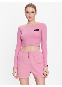 Ellesse Bluzka Linny SGR17947 Różowy Slim Fit ze sklepu MODIVO w kategorii Bluzki damskie - zdjęcie 182750242