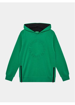 United Colors Of Benetton Bluza 3J68C2033 Zielony Regular Fit ze sklepu MODIVO w kategorii Bluzy chłopięce - zdjęcie 182750254