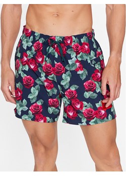 Hugo Szorty plażowe Bloom 50501331 Granatowy Regular Fit ze sklepu MODIVO w kategorii Kąpielówki - zdjęcie 182750504