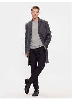 Calvin Klein Płaszcz wełniany K10K110462 Szary Regular Fit ze sklepu MODIVO w kategorii Płaszcze męskie - zdjęcie 182750512