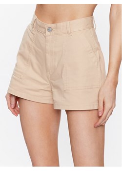 Tommy Jeans Szorty materiałowe DW0DW15588 Beżowy Regular Fit ze sklepu MODIVO w kategorii Szorty - zdjęcie 182750550