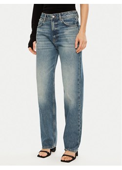 HUGO Jeansy Gilissi 50530319 Niebieski Straight Fit ze sklepu MODIVO w kategorii Jeansy damskie - zdjęcie 182750564