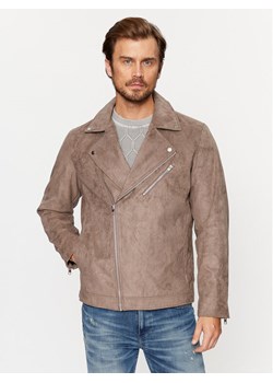 Jack&Jones Kurtka z imitacji skóry 12236853 Brązowy Regular Fit ze sklepu MODIVO w kategorii Kurtki męskie - zdjęcie 182750601