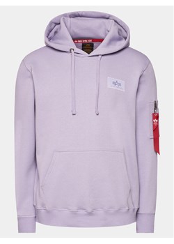 Alpha Industries Bluza Back Print 178318 Fioletowy Regular Fit ze sklepu MODIVO w kategorii Bluzy męskie - zdjęcie 182750711