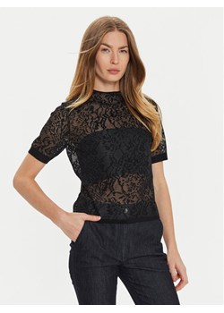 TWINSET Bluzka 242TP3010 Czarny Slim Fit ze sklepu MODIVO w kategorii Bluzki damskie - zdjęcie 182751104