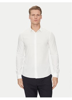 Calvin Klein Koszula K10K114299 Biały Slim Fit ze sklepu MODIVO w kategorii Koszule męskie - zdjęcie 182751150
