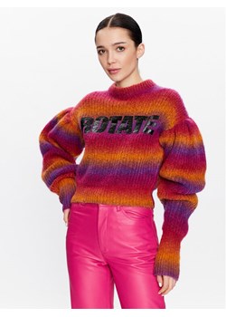 ROTATE Sweter Mohair Knit RT2403 Kolorowy Regular Fit ze sklepu MODIVO w kategorii Swetry damskie - zdjęcie 182751293