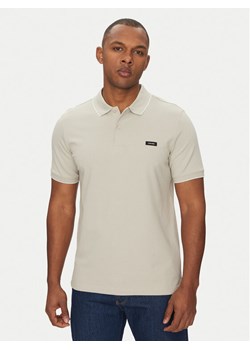 Calvin Klein Polo K10K112751 Szary Regular Fit ze sklepu MODIVO w kategorii T-shirty męskie - zdjęcie 182751300