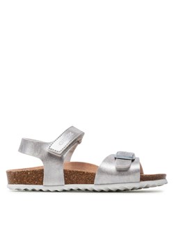 Geox Sandały J Adriel Girl J028MC000BJC1007 S Srebrny ze sklepu MODIVO w kategorii Sandały dziecięce - zdjęcie 182751402
