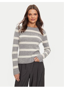 Tommy Hilfiger Sweter WW0WW44161 Szary Regular Fit ze sklepu MODIVO w kategorii Swetry damskie - zdjęcie 182751704