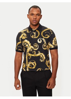 Versace Jeans Couture Polo 77GAG6S0 Czarny Regular Fit ze sklepu MODIVO w kategorii T-shirty męskie - zdjęcie 182751802