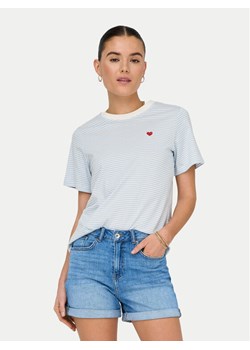JDY T-Shirt Pisa 15298612 Błękitny Regular Fit ze sklepu MODIVO w kategorii Bluzki damskie - zdjęcie 182751951