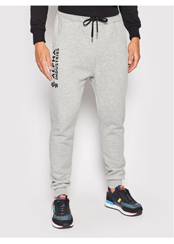 Alpha Industries Spodnie dresowe Basic 116368 Szary Regular Fit ze sklepu MODIVO w kategorii Spodnie męskie - zdjęcie 182752043