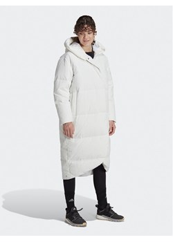 adidas Kurtka puchowa Big Baffle Down Coat HN9939 Biały Loose Fit ze sklepu MODIVO w kategorii Kurtki damskie - zdjęcie 182752070