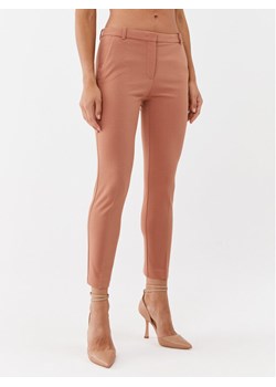 Pinko Spodnie materiałowe Bello 100155 A15M Brązowy Slim Fit ze sklepu MODIVO w kategorii Spodnie damskie - zdjęcie 182752083
