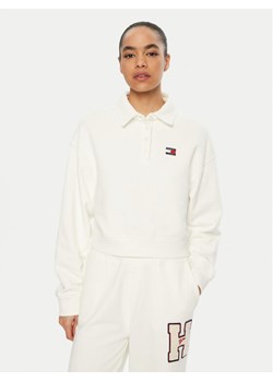 Tommy Jeans Bluza DW0DW19409 Biały Relaxed Fit ze sklepu MODIVO w kategorii Bluzy damskie - zdjęcie 182752151
