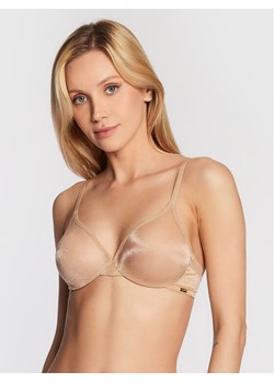 Gossard Biustonosz z fiszbiną Glossies Sheer Moulded 6271 Beżowy ze sklepu MODIVO w kategorii Biustonosze - zdjęcie 182752314