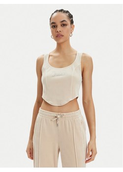Juicy Couture Top Camina JCWCT23305 Beżowy Slim Fit ze sklepu MODIVO w kategorii Bluzki damskie - zdjęcie 182752364
