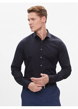 Calvin Klein Koszula K10K112310 Granatowy Slim Fit ze sklepu MODIVO w kategorii Koszule męskie - zdjęcie 182752384