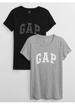 Gap Komplet 2 t-shirtów 548683-05 Szary Regular Fit ze sklepu MODIVO w kategorii Bluzki damskie - zdjęcie 182752402