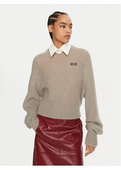 ROTATE Sweter Brandy 1128671125 Szary Regular Fit ze sklepu MODIVO w kategorii Swetry damskie - zdjęcie 182752541