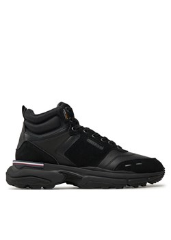 Tommy Hilfiger Sneakersy M Runner Cordura Hi Lth Mix FM0FM05222 Czarny ze sklepu MODIVO w kategorii Buty sportowe męskie - zdjęcie 182752631
