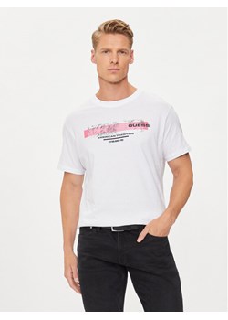 Guess T-Shirt M4YI03 I3Z14 Biały Regular Fit ze sklepu MODIVO w kategorii T-shirty męskie - zdjęcie 182752740