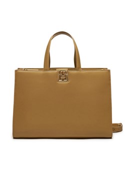 Tommy Hilfiger Torebka Reset Satchel AW0AW16296 Brązowy ze sklepu MODIVO w kategorii Torebki damskie - zdjęcie 182752752