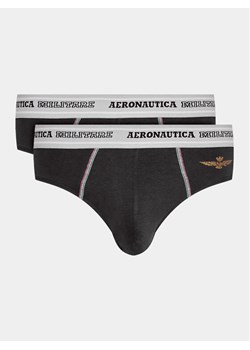 Aeronautica Militare Komplet 2 par slipów AM1USL002 Czarny ze sklepu MODIVO w kategorii Majtki męskie - zdjęcie 182752772
