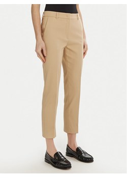 Weekend Max Mara Chinosy Vite 2515131021 Beżowy Slim Fit ze sklepu MODIVO w kategorii Spodnie damskie - zdjęcie 182752802