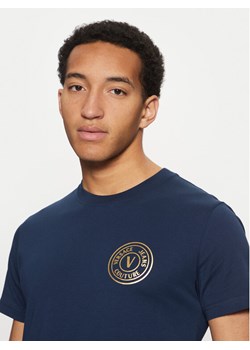 Versace Jeans Couture T-Shirt 78GAHT00 Niebieski Regular Fit ze sklepu MODIVO w kategorii T-shirty męskie - zdjęcie 182752840