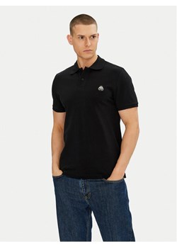 Moose Knuckles Polo Everett M34MT712 Czarny Slim Fit ze sklepu MODIVO w kategorii T-shirty męskie - zdjęcie 182752862