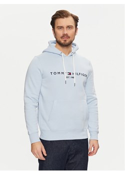 Tommy Hilfiger Bluza Logo MW0MW11599 Błękitny Regular Fit ze sklepu MODIVO w kategorii Bluzy męskie - zdjęcie 182753213