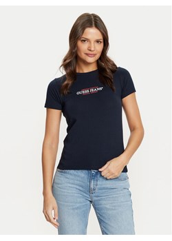 Guess Jeans T-Shirt W4YI03 J1314 Granatowy Regular Fit ze sklepu MODIVO w kategorii Bluzki damskie - zdjęcie 182753253