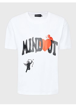 Mindout T-Shirt Unisex Heart Biały Oversize ze sklepu MODIVO w kategorii Bluzki damskie - zdjęcie 182753623