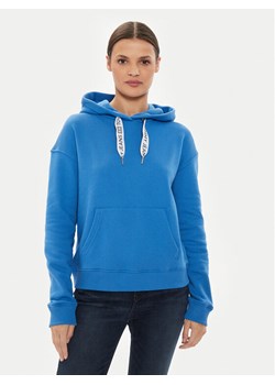 Tommy Jeans Bluza Logo Drawcord DW0DW17794 Niebieski Boxy Fit ze sklepu MODIVO w kategorii Bluzy damskie - zdjęcie 182753853