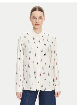 Tommy Hilfiger Koszula WW0WW44036 Écru Relaxed Fit ze sklepu MODIVO w kategorii Koszule damskie - zdjęcie 182753940