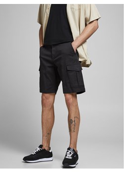 Jack&Jones Szorty materiałowe 12182555 Czarny Regular Fit ze sklepu MODIVO w kategorii Spodenki męskie - zdjęcie 182754023