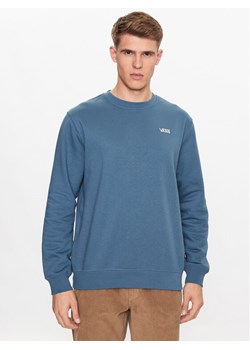 Vans Bluza Core Basic Crew Fleece VN0A7YDU Niebieski Classic Fit ze sklepu MODIVO w kategorii Bluzy męskie - zdjęcie 182754043