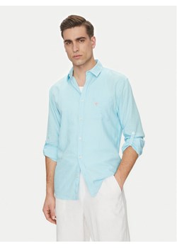 Guess Koszula F4GH00 WG3L0 Błękitny Regular Fit ze sklepu MODIVO w kategorii Koszule męskie - zdjęcie 182754173