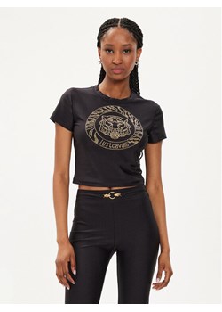 Just Cavalli T-Shirt 76PAH607 Czarny Regular Fit ze sklepu MODIVO w kategorii Bluzki damskie - zdjęcie 182754251