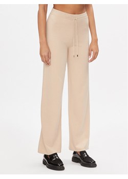 Liu Jo Sport Spodnie dzianinowe TA4052 MS005 Beżowy Bootcut Fit ze sklepu MODIVO w kategorii Spodnie damskie - zdjęcie 182754480