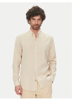 Hechter Paris Koszula 60356 151600 Beżowy Regular Fit ze sklepu MODIVO w kategorii Koszule męskie - zdjęcie 182754573
