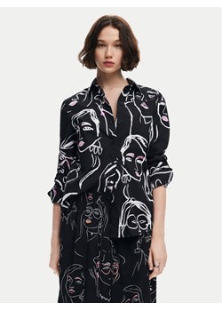 Desigual Koszula Faces 24WWCW34 Czarny Regular Fit ze sklepu MODIVO w kategorii Koszule damskie - zdjęcie 182754800