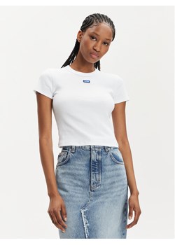 Hugo T-Shirt Baby 50510749 Biały Slim Fit ze sklepu MODIVO w kategorii Bluzki damskie - zdjęcie 182754852