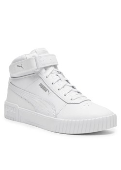Puma Sneakersy Carina Mid Jr 38737602 Biały ze sklepu MODIVO w kategorii Trampki dziecięce - zdjęcie 182754890