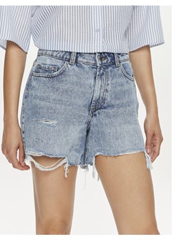 Noisy May Szorty jeansowe Lou 27029402 Niebieski Straight Fit ze sklepu MODIVO w kategorii Szorty - zdjęcie 182754953